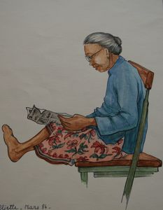 Vieille Ibu Malaisie 19,50x14 90€ 1984