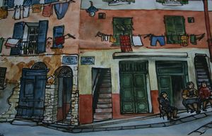 Ruelle du vieux Nice France 32x20 120€
